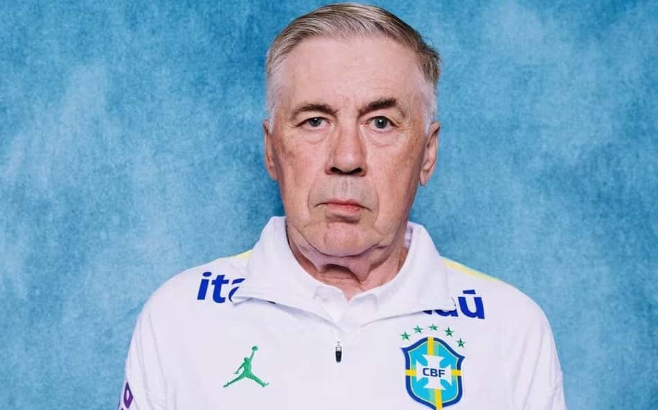 Ancelotti em Media Day pela Seleção para a Copa (Foto: Divulgação)