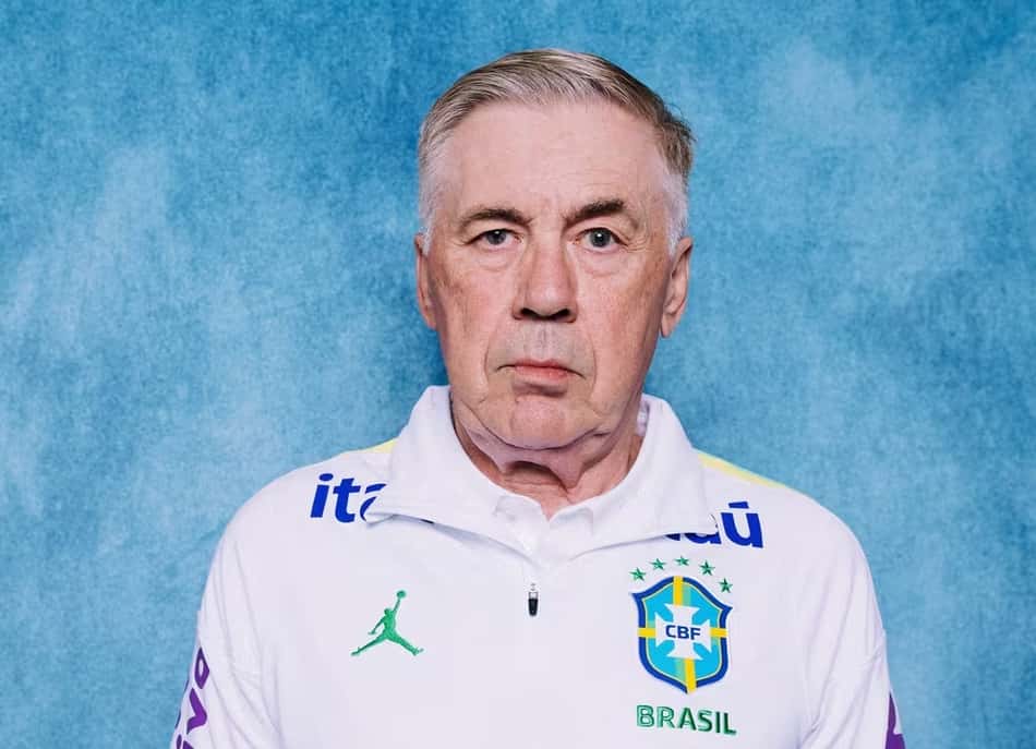 Ancelotti em Media Day pela Seleção para a Copa (Foto: Divulgação)