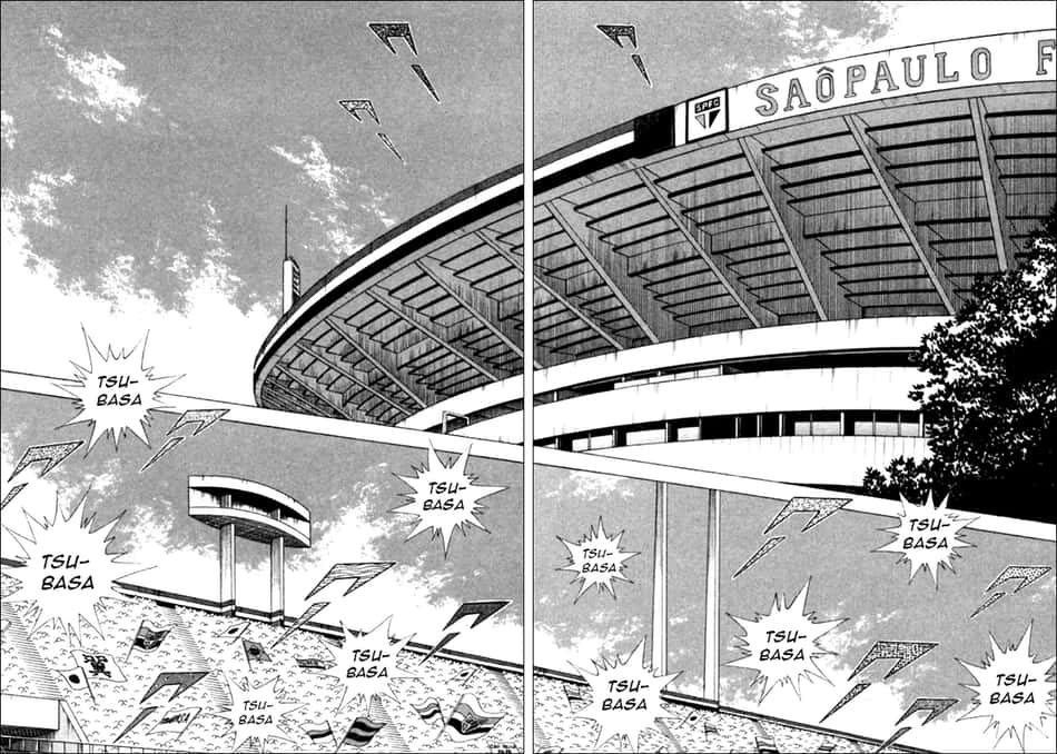 Supercampeões retratando o estádio do Morumbi