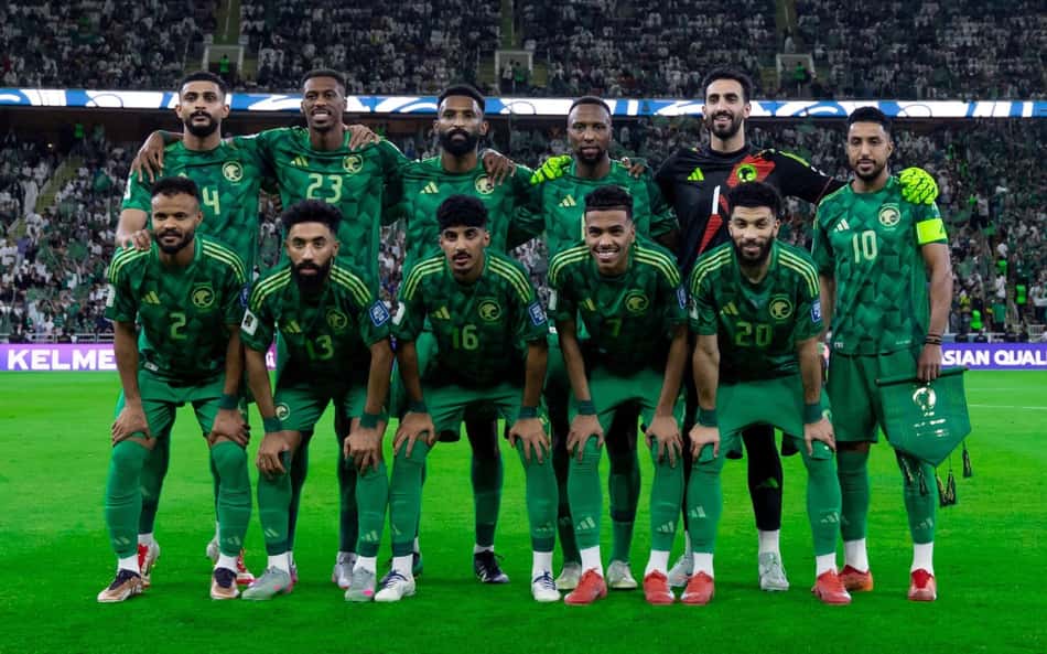 Arábia Saudita perfilada em jogo das Eliminatórias da Ásia para a Copa do Mundo de 2026