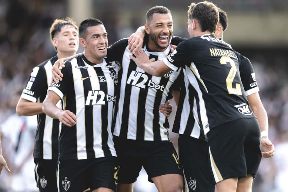 Atlético comemoração gol (Foto: Pedro Souza / Atlético)