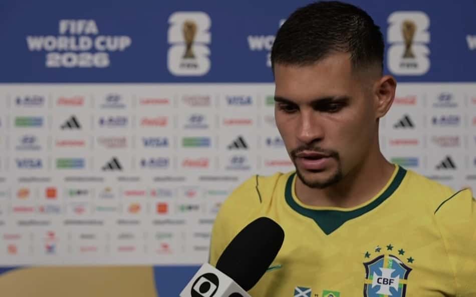 Bruno Guimarães após Brasil x Escócia