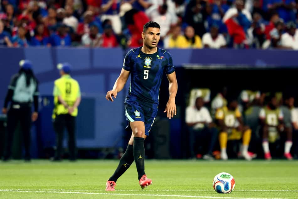 Casimiro durante o jogo da Seleção Brasileira contra o haiti na Copa do Mundo