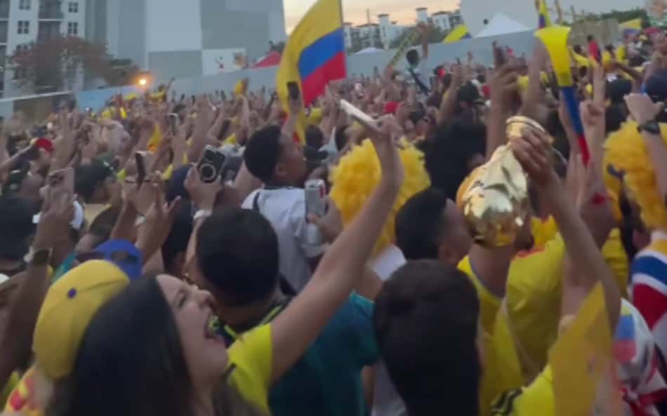 Torcida da Colômbia 'invade' Miami para jogo decisivo na Copa do Mundo