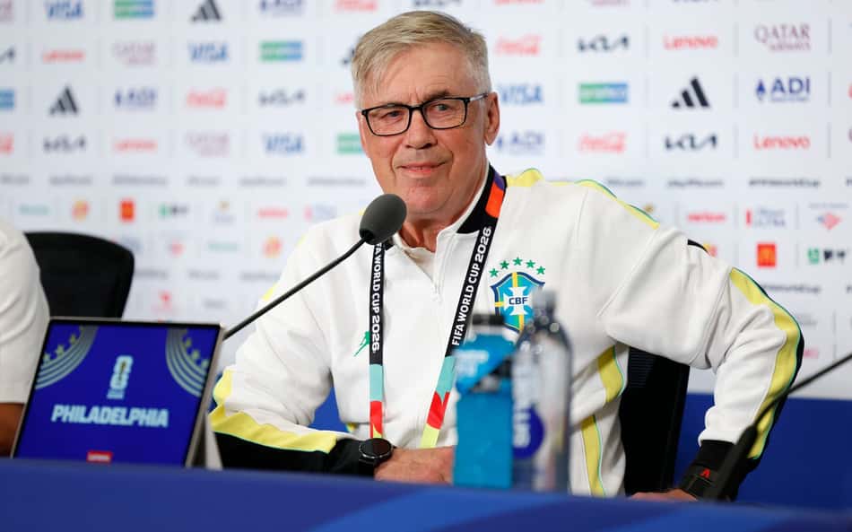 Carlo Ancelotti concede coletiva pela Seleção Brasileira antes de jogo contra o Haiti, pela Copa do Mundo
