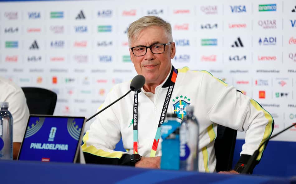 Carlo Ancelotti concede coletiva pela Seleção Brasileira antes de jogo contra o Haiti, pela Copa do Mundo