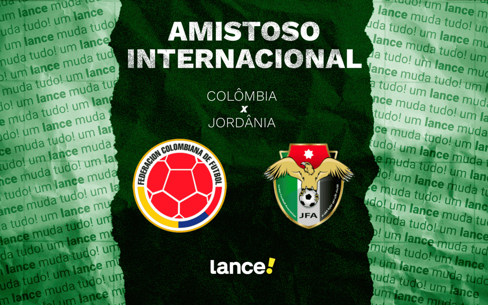 Colômbia x Jordânia: onde assistir e prováveis escalações do jogo do Amistoso Internacional