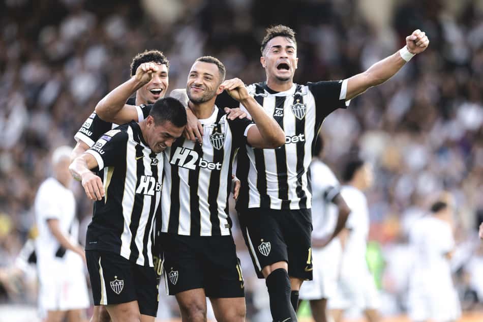 Comemoração de gol do Atlético x Vasco (Foto: Pedro Souza / Atlético)