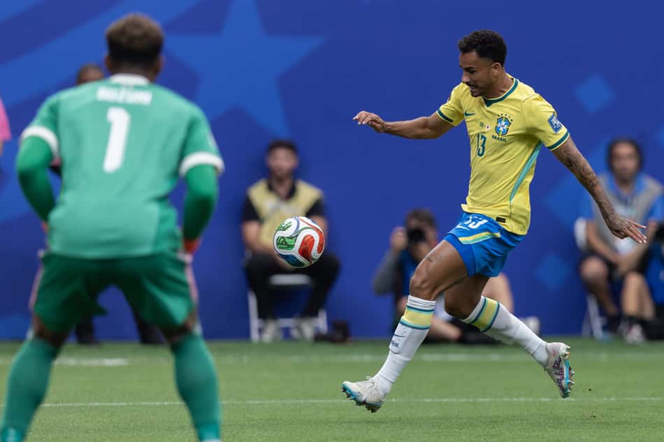 Danilo durante a partida da seleção do Japão pela Copa do Mundo de 2026