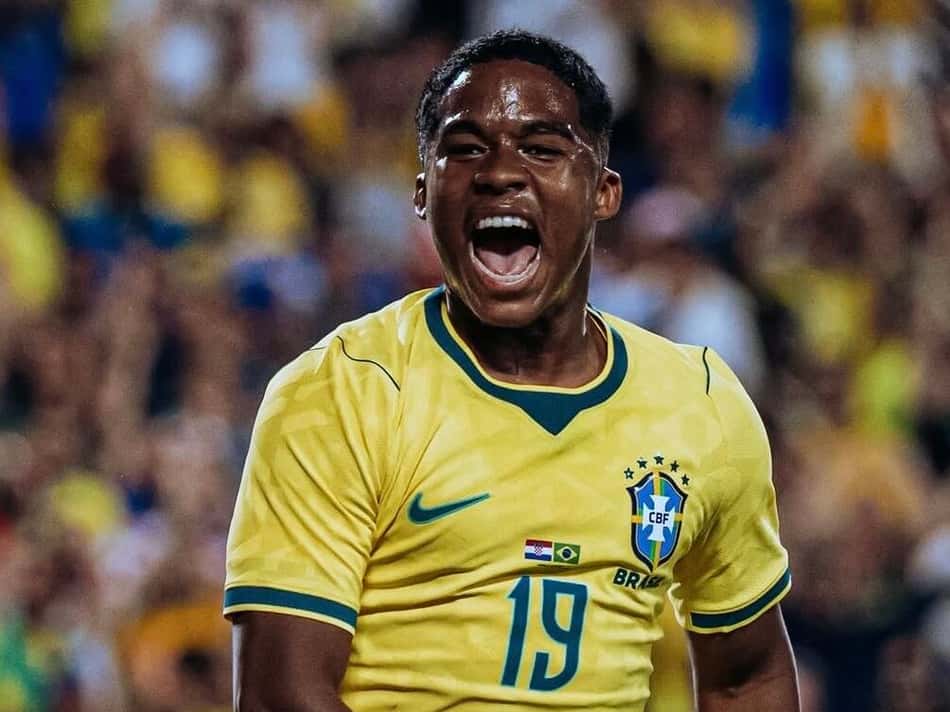 Primeira Copa do Mundo do Endrick jogando pela Seleção Brasileira (Foto: arquivo pessoal / Endrick)