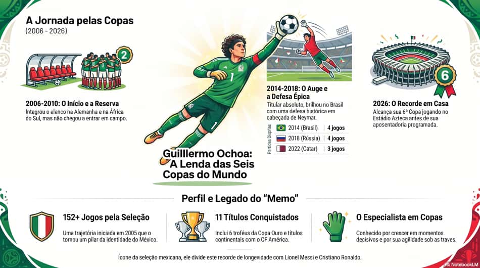 Gráfico mostra feitos do mexicano Ochoa