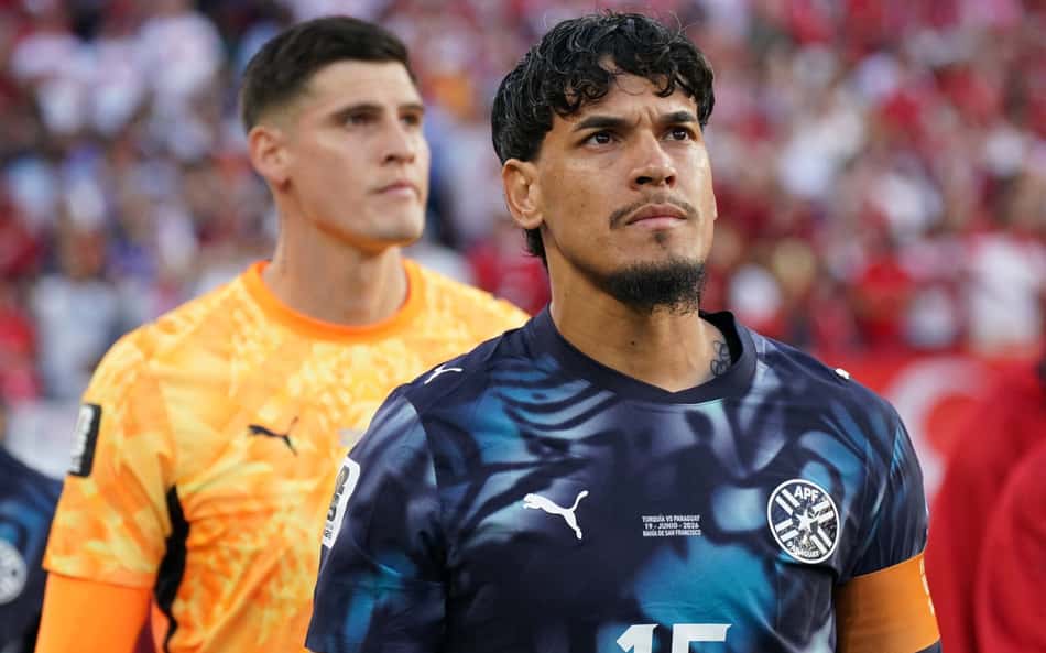 Gustavo Gómez, do Palmeiras, antes de jogo da Copa do Mundo