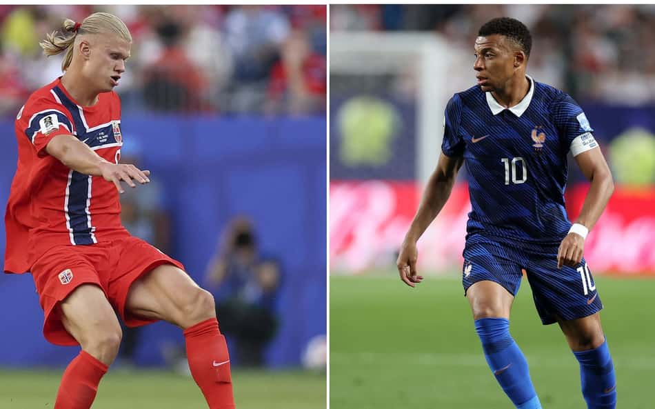 Mbappé e Haaland lideram França e Noruega em duelo pela liderança do Grupo I da Copa do Mundo