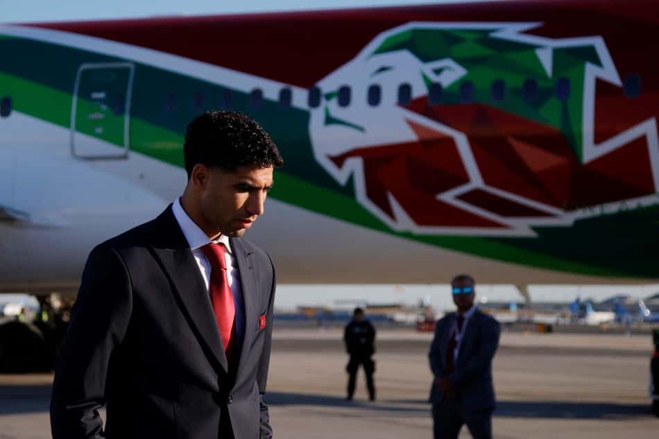 Hakimi, destaque da seleção do Marrocos (Foto: Leonardo MUNOZ/AFP)