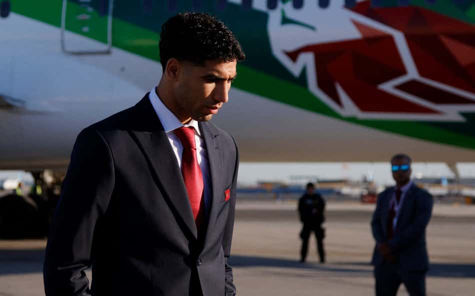 Hakimi, destaque da seleção do Marrocos (Foto: Leonardo MUNOZ/AFP)