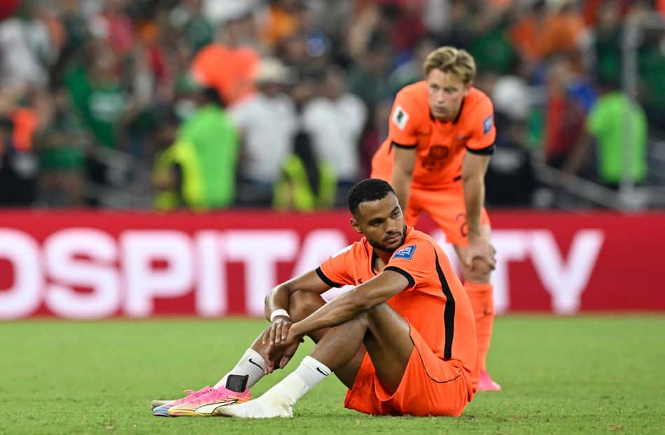 Gakpo e De Jong lamentam queda da Holanda para Marrocos nos pênaltis