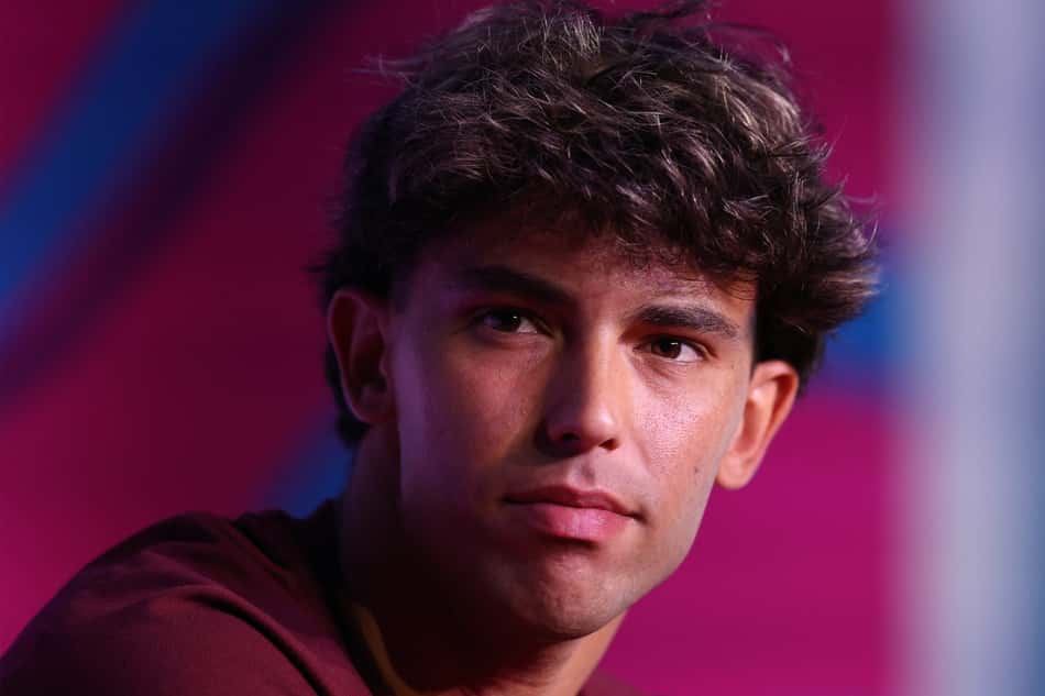 João Felix em coletiva da seleção portuguesa