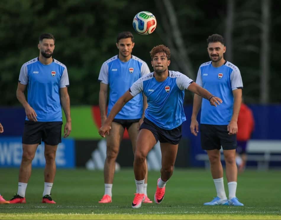 Jogadores do Iraque (reprodução Instagram Fed. Iraque)