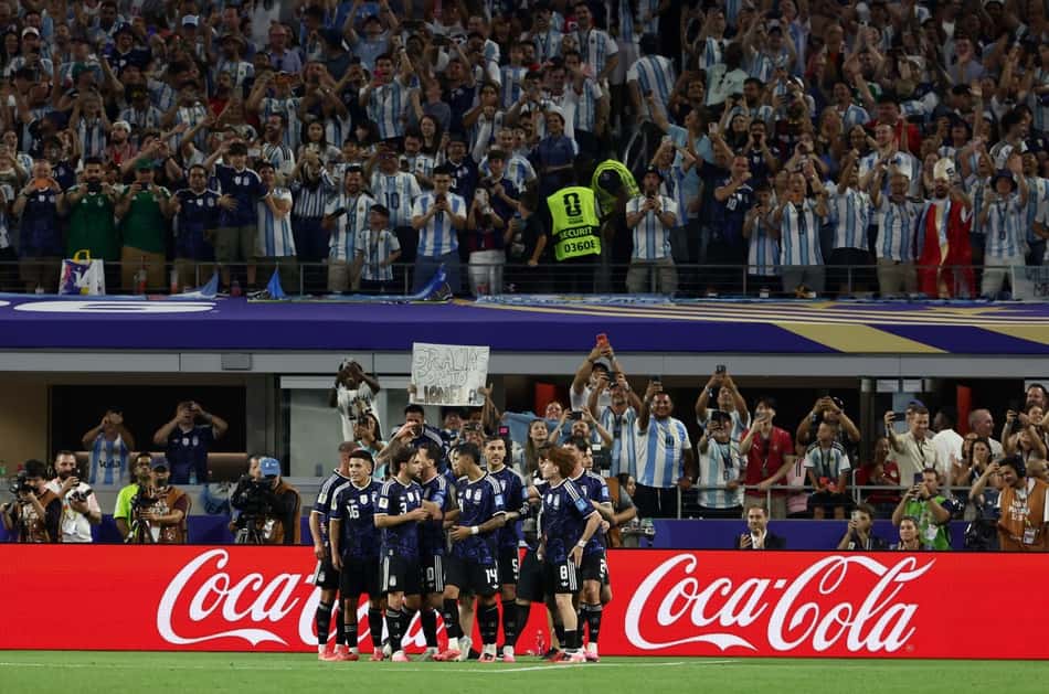 Argentina se classificou com 100% de aproveitamento na Copa do Mundo. (Foto: Aric Becker / AFP)