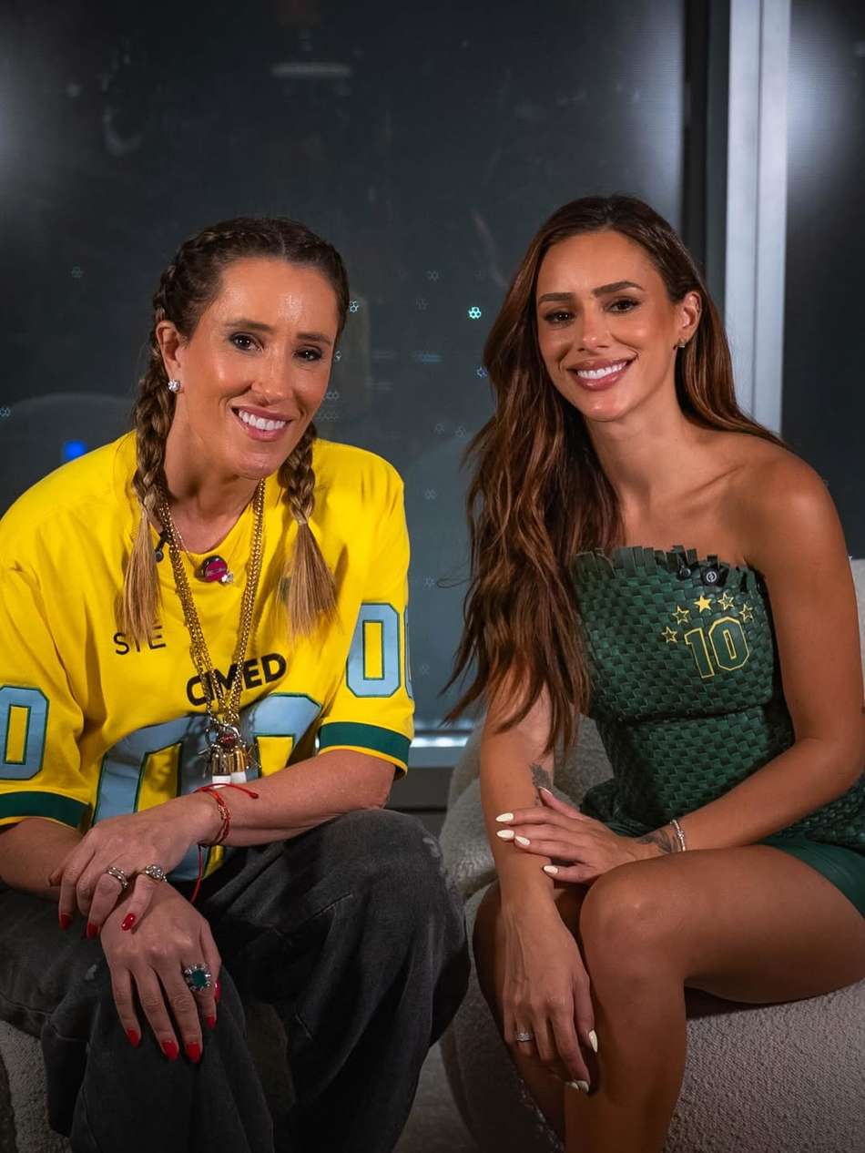 Bruna Biancardi, esposa de Neymar, foi ao "Elas que Jogam", podcast de Karla Felmanas
