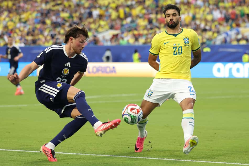 Lucas Paquetá durante a partida entre Brasil e Escócia na Copa do Mundo 