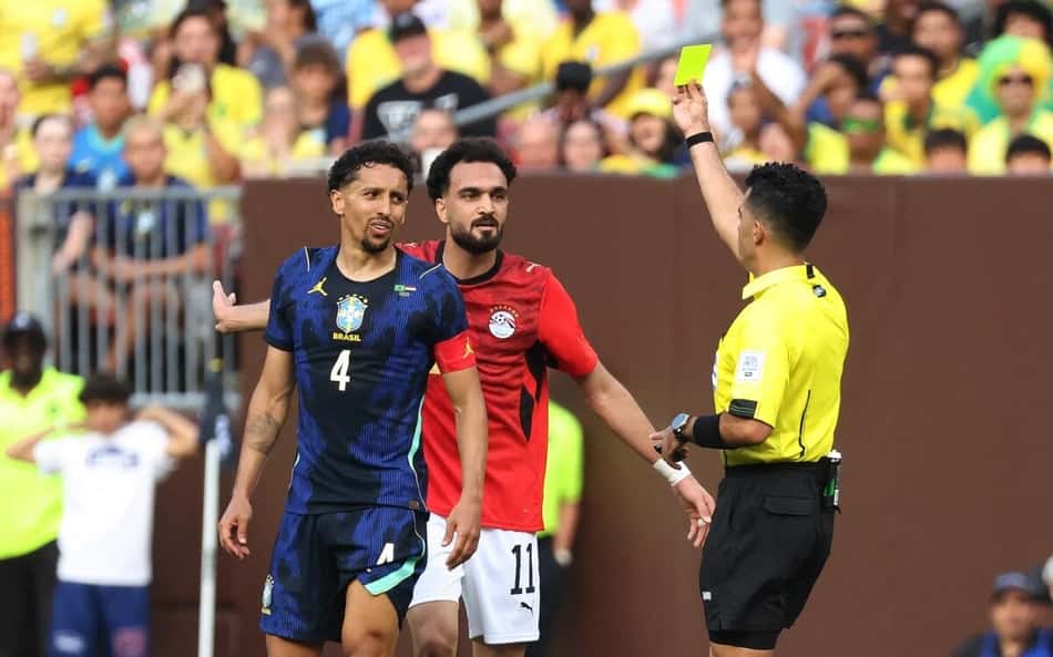 Erro de Marquinhos em Brasil x Egito choca torcedores: 'Bizarro'