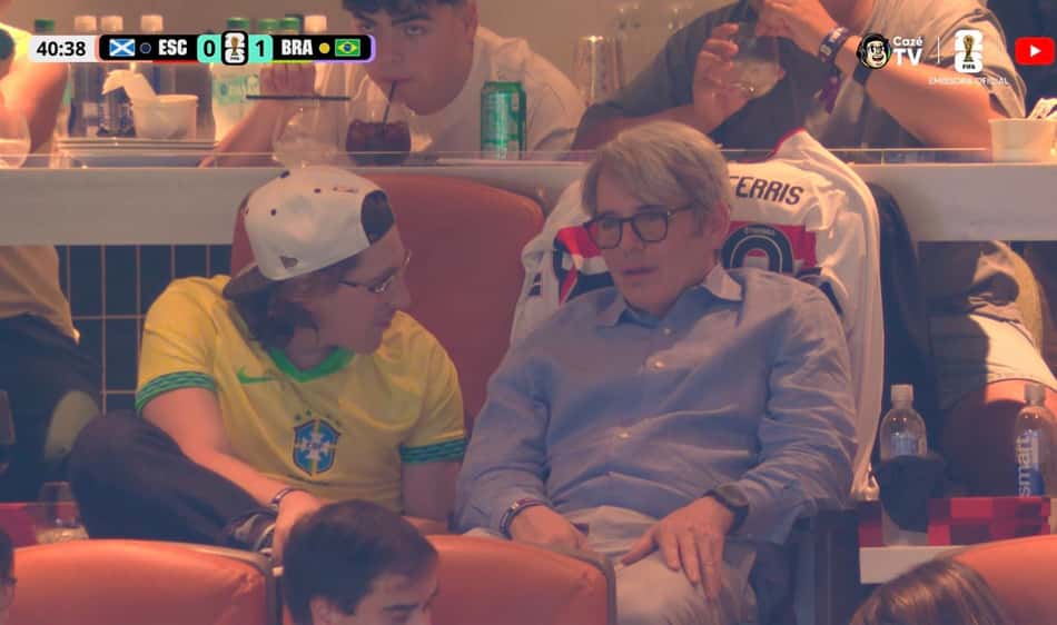 Matthew Broderick com a camisa do São Paulo