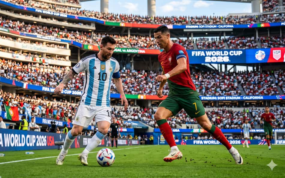 Messi ou Cristiano Ronaldo: quem fará mais gols na Copa do Mundo 2026? Compare e vote