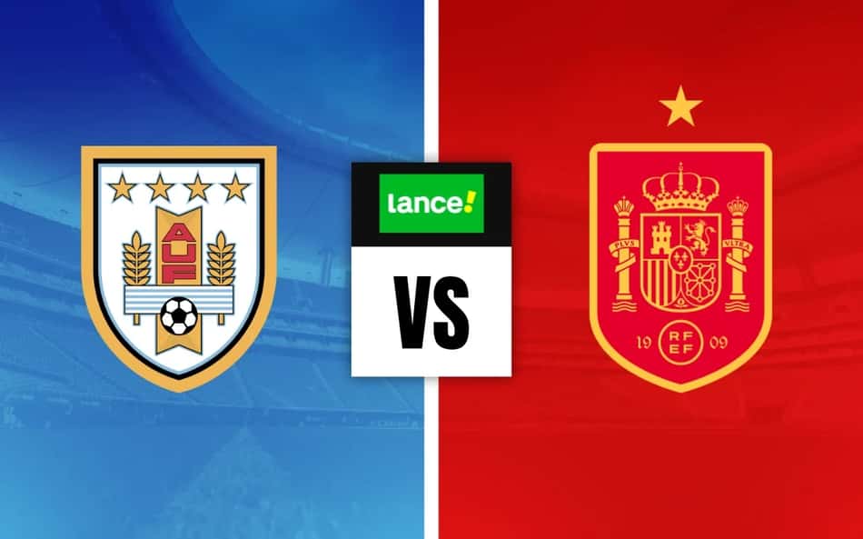 Escudos de Uruguai e Espanha para Palpites na Copa do Mundo