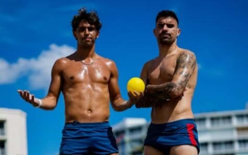 João Félix celebra desafio entre companheiros de Portugal em concentração para Copa do Mundo