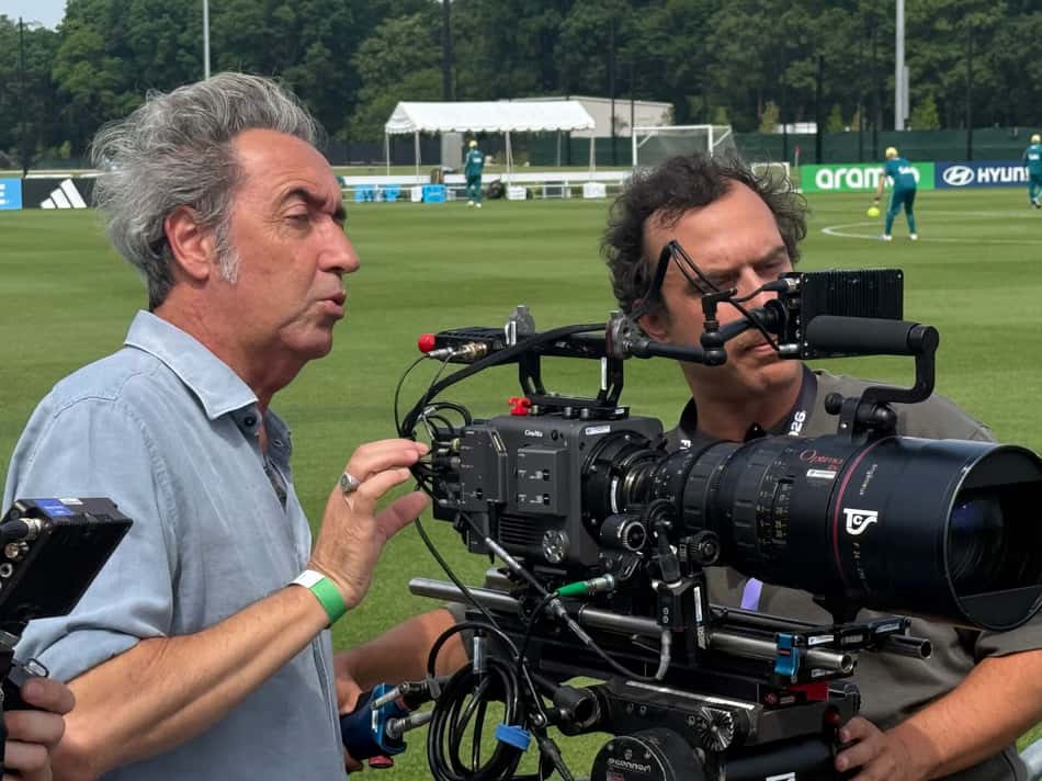 Paolo Sorrentino no treinamento da Seleção Brasileira (Foto: Marcio Iannacca/Lance!)