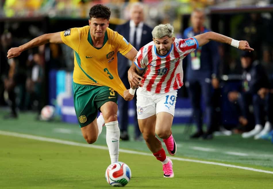 Com o empate contra os australianos, Paraguai fica em terceiro lugar no grupo (Foto: Stu Forster/Getty Images/AFP)