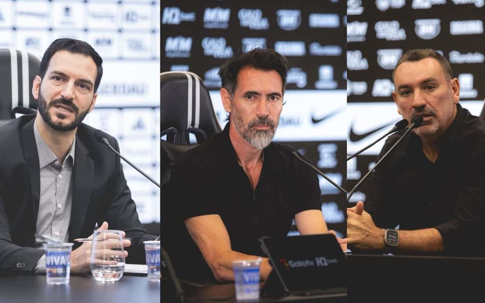 Pedro Daniel, Eduardo Domínguez e Guilherme Alves (Fotos: Pedro Souza / Atlético)