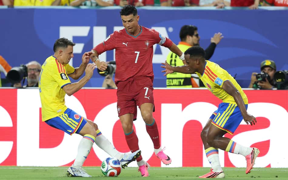 Portugal na Copa do Mundo contra Colômbia