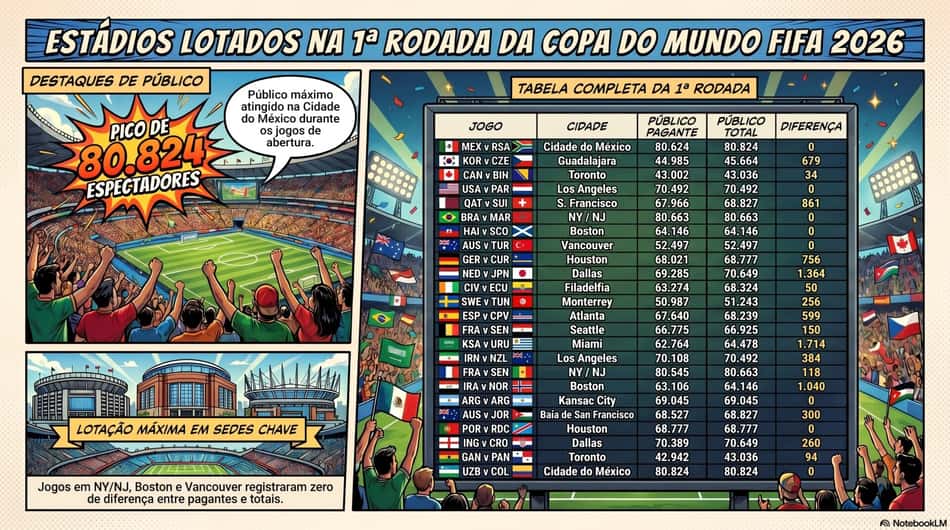 Copa do Mundo caiu nas graças do público