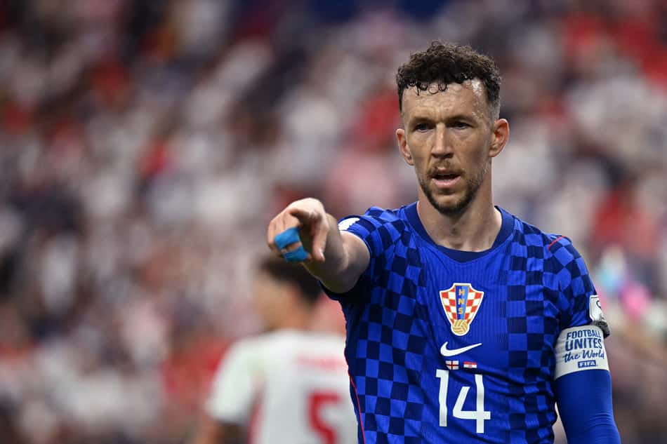 Perisic durante o duelo entre Croácia x Inglaterra, na Copa do Mundo (Foto: Paul Ellis/AFP)