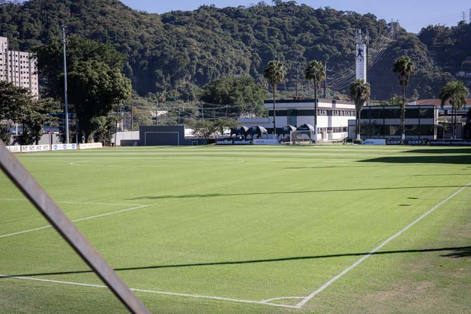 CT Rei Pelé segue com obras de melhorias na infraestrutura. (Foto: Raul Baretta/ Santos FC)