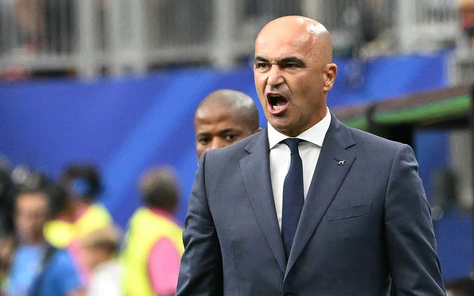 Roberto Martínez reage durante empate entre Portugal e Uzbequistão, pela Copa do Mundo