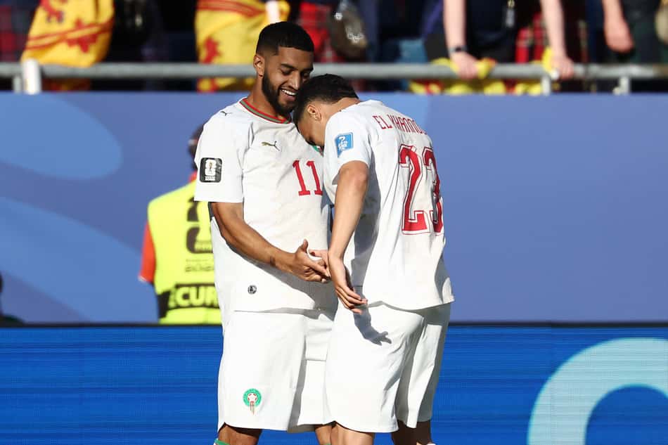 Saibari, do Marrocos, marca o gol mais rápido da Copa do Mundo (Foto: FRANCK FIFE / AFP)