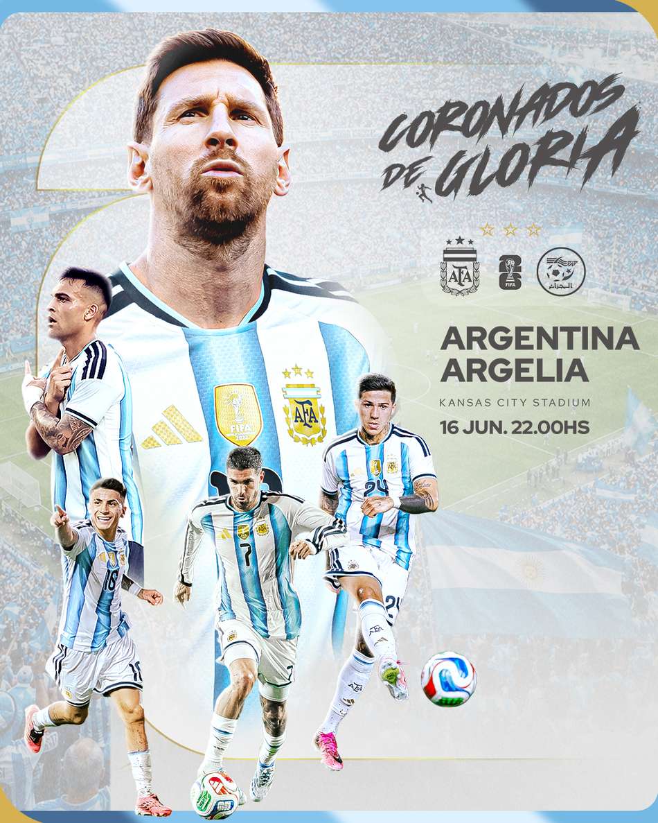 Argentina encara Argélia na estreia da Copa do Mundo. (Foto: Divulgação/ Instagram)