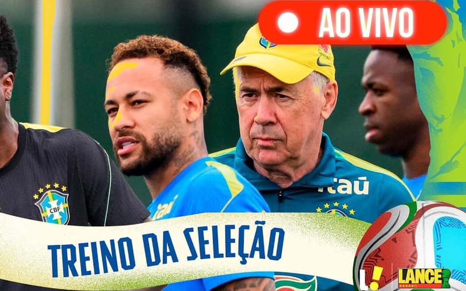 AO VIVO: assista ao treino da Seleção Brasileira nesta sexta-feira (26) pelo Lance!TV