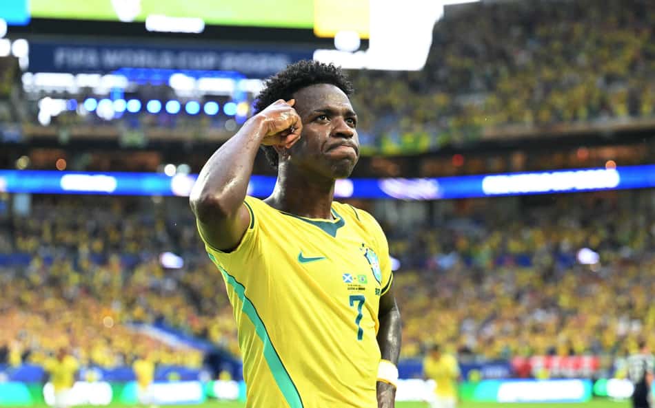Baila! Em volta de Neymar, Vini Jr brilha, e Brasil bate Escócia