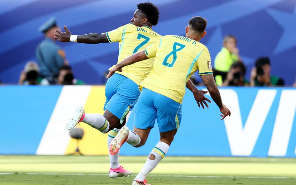 Com golaço em jogo do Brasil, Vini Jr atinge marca histórica na Copa do Mundo