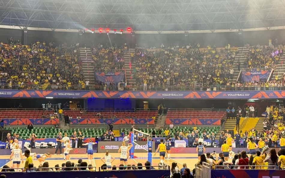 Arena Nilson Nelson, em Brasília, é uma das sedes da primeira semana da VNL (Foto: Andressa Simões/Lance!)