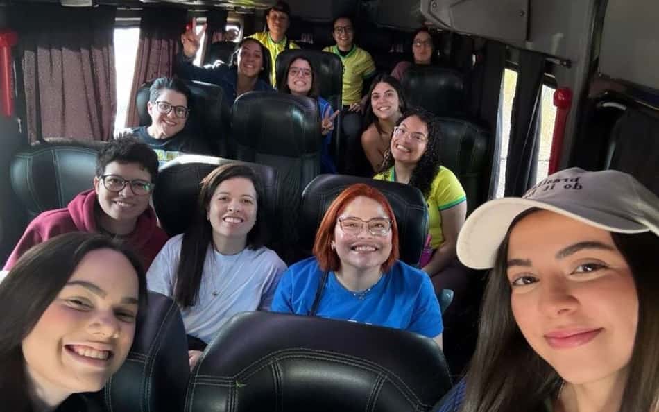 Caravana de torcedoras para apoiar a Seleção Brasileira Feminina em São Paulo. (Divulgação)
