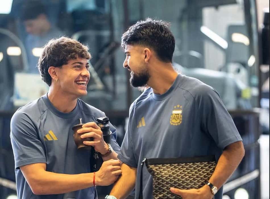 Agustín Giay e Flaco López, do Palmeiras, podem ganhar chance entre os titulares da Argentina (Foto: Reprodução/Instagram)