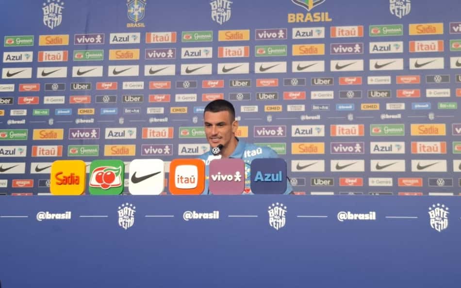 Ibañez, zagueiro da Seleção Brasileira - coletiva de imprensa - Copa do Mundo (09/06/26)