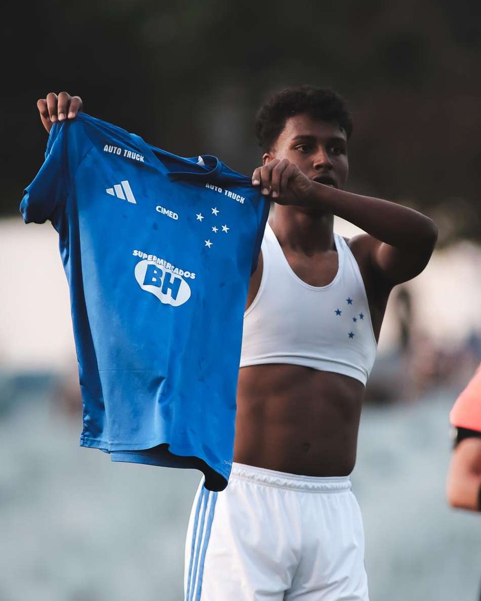 Ruan Índio marcou na vitória do Sub-20 do Cruzeiro (Foto: Gustavo Martins/Cruzeiro)