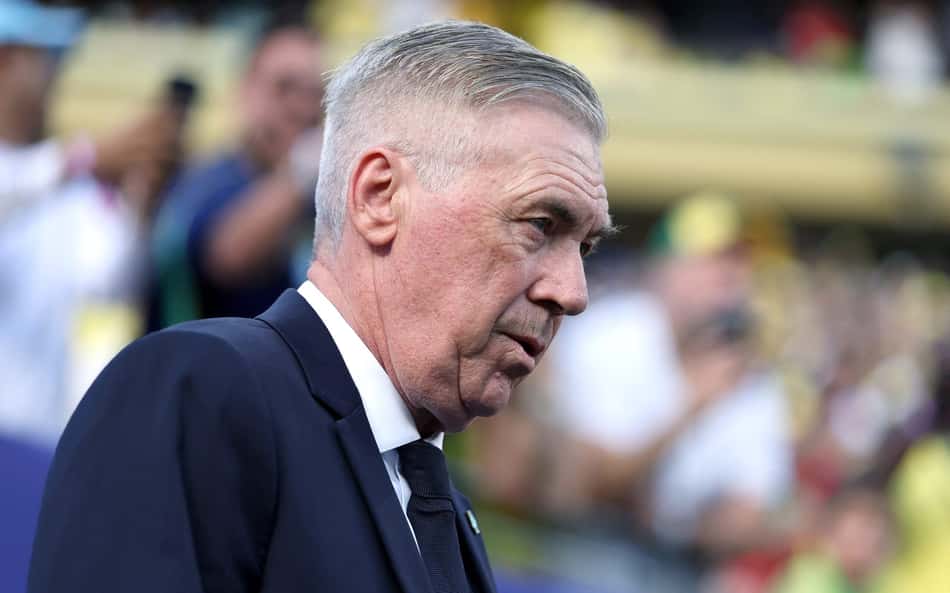 Carlo Ancelotti, técnico da Seleção, durante Brasil x Marrocos pela Copa do Mundo