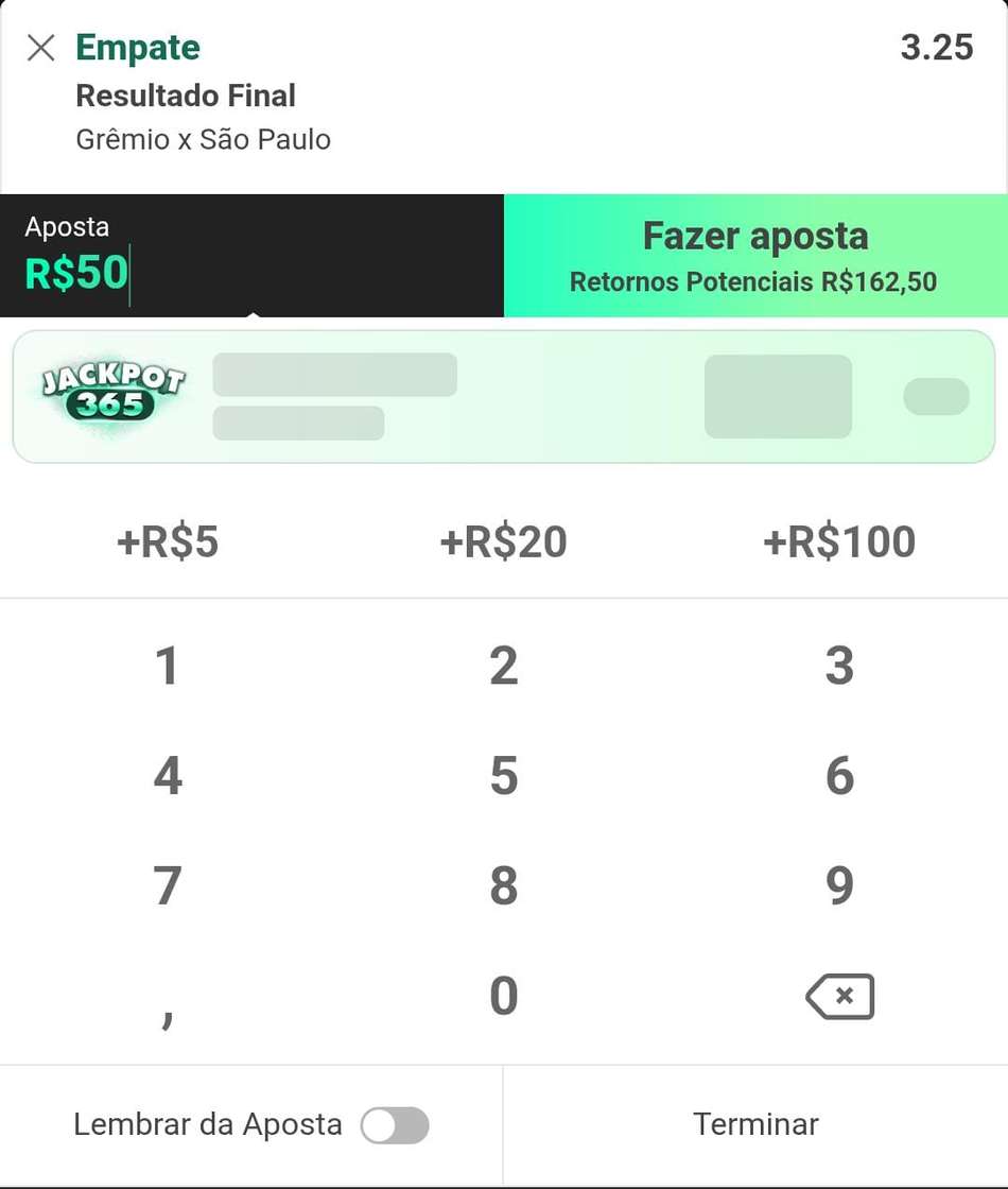 Captura de tela da bet365 exibindo um cupom de apostas feita após um depósito via Pix.